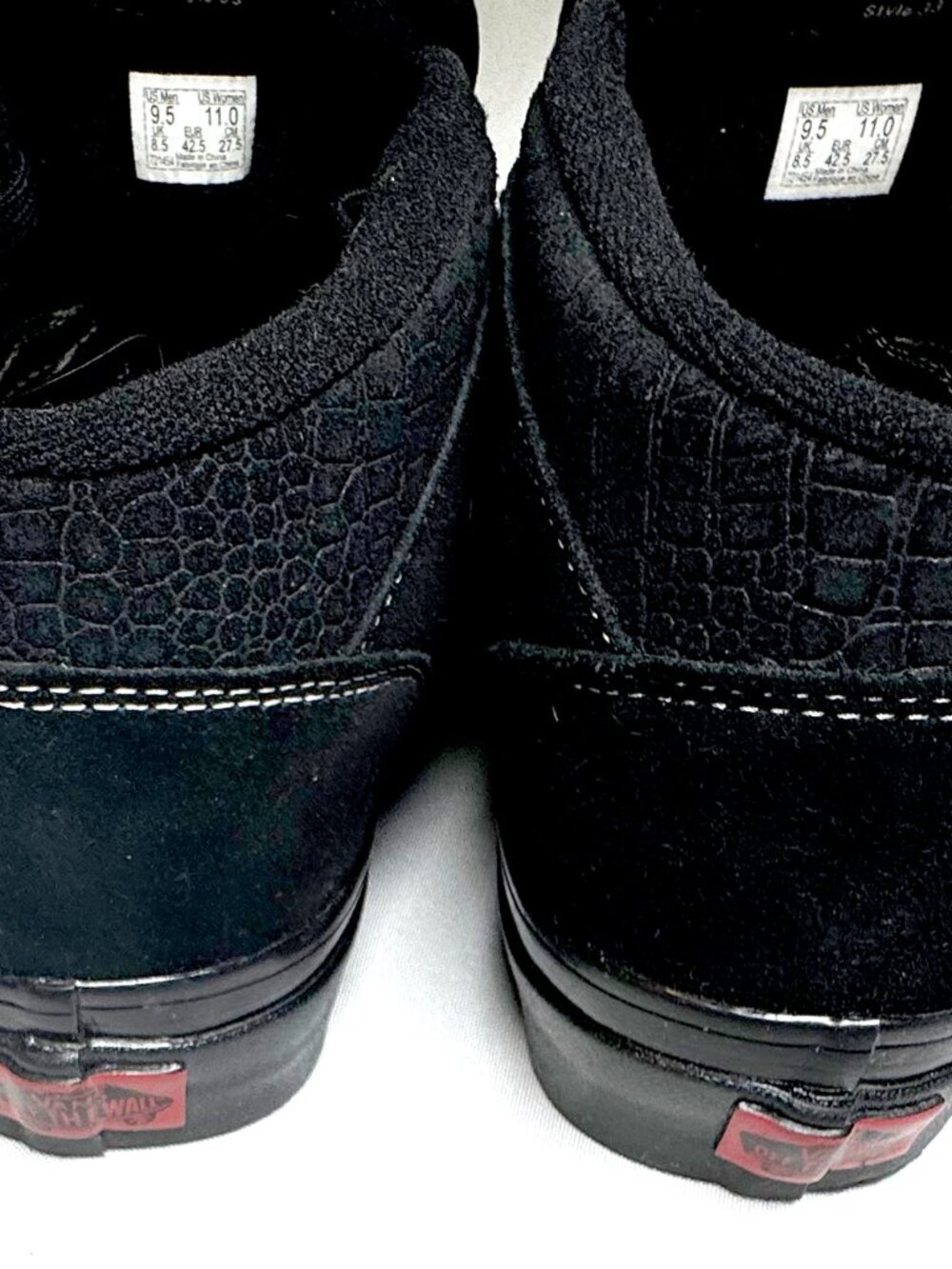 New Vans Half Cab Black Scales Sneakers Men's Size 9.5, Women's 11 rare - Picture 4 of 5